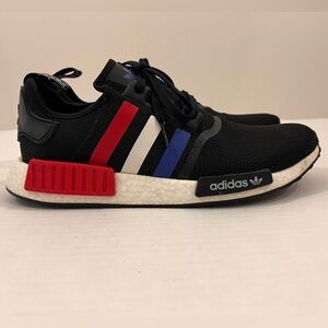 ADIDAS Nmd R1 'Tri-Color' Men's US Black Red White Blue Shoes (F99712)